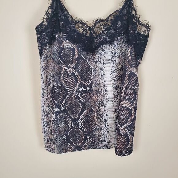 Zara Trafaluc Snake Skin Lace Camisole Tank Size small - Picture 3 of 7